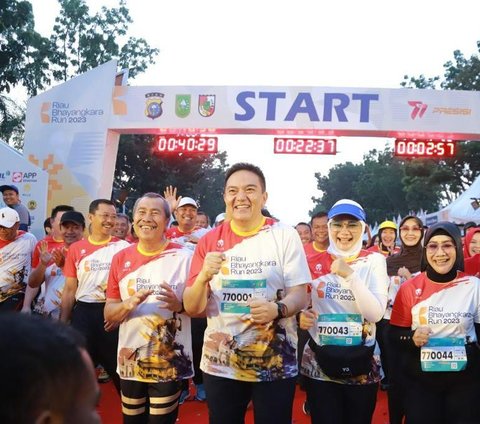 Potret Jenderal Bintang Dua Ikut Lomba Lari Bhayangkara Run Bersama Ribuan Peserta