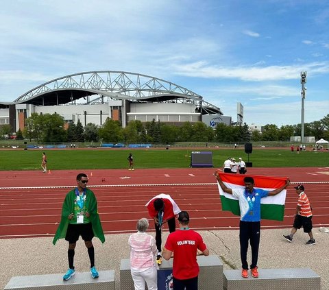 Anggota Polri Bripka Desjan Siallagan Juara 1 Lari 800 meter di Kanada, Brazil & India Tak Mampu Mengejarnya