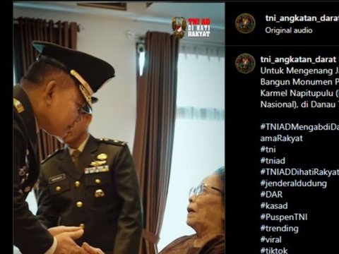 Janji Jenderal TNI Bangun Monumen Patung Kapten Karmel Napitupulu, Adik Sang Pahlawan Terharu