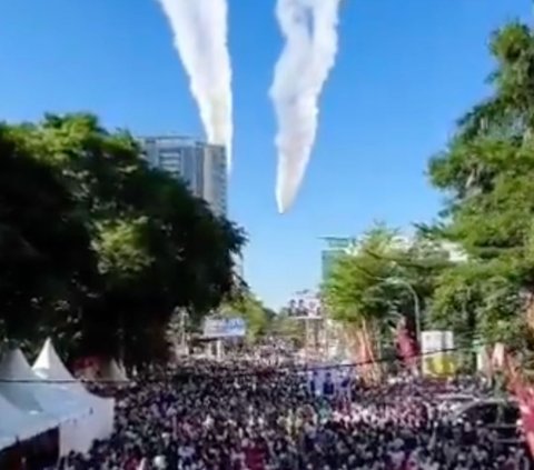 Ini Kecanggihan Jet Tempur Sambut Kedatangan Prabowo di Sulsel