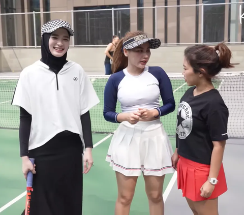 Inara Rusli Berlatih Tenis, Kiky Saputri Sampai Melongo Melihat Penampilannya 'Aslinya Cakep Banget'