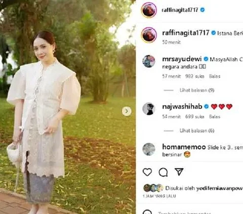 Berkebaya Putih, Biaya Outfit Nagita Slavina di Istana Negara Cukup Untuk Biaya Resepsi Pernikahan