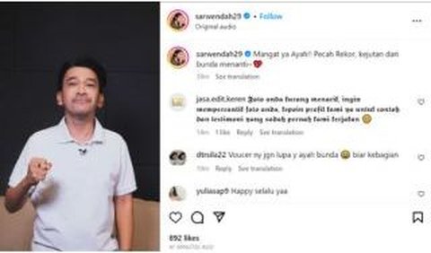 Ruben pun didukung oleh sang istri untuk dapat cuan di Shopee Live.