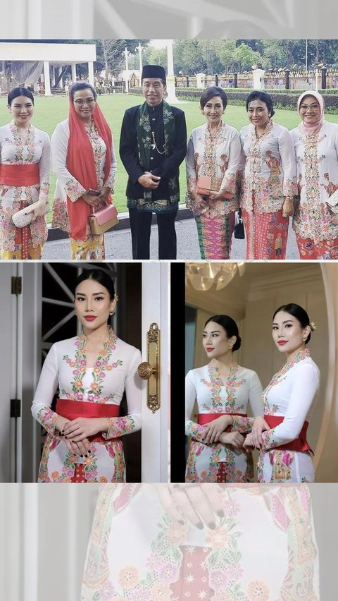 6 Potret Cantik Angela, Putri Hary Tanoesoedibjo Kenakan Kebaya Putih di Istana Berkebaya