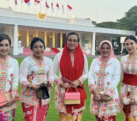 6 Potret Cantik Angela, Putri Hary Tanoesoedibjo Kenakan Kebaya Putih di Istana Berkebaya