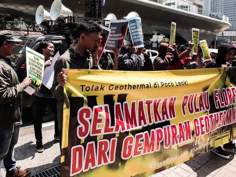 FOTO: Geruduk Kedubes Jerman, Warga Tolak Keras Proyek Geothermal Poco Leok di Flores