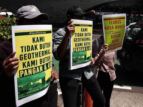 FOTO: Geruduk Kedubes Jerman, Warga Tolak Keras Proyek Geothermal Poco Leok di Flores