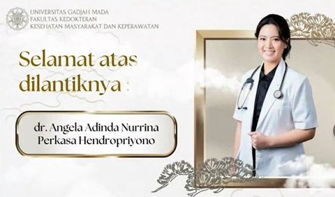 Sang adik perempuan yang bernama Angela Adinda Nurrina Perkasa Hendropriyono mengikuti jejak sang kakak usai menyelesaikan pendidikan dokter dari FKKMK di Universitas Gadjah Mada (UGM) Yogyakarta.