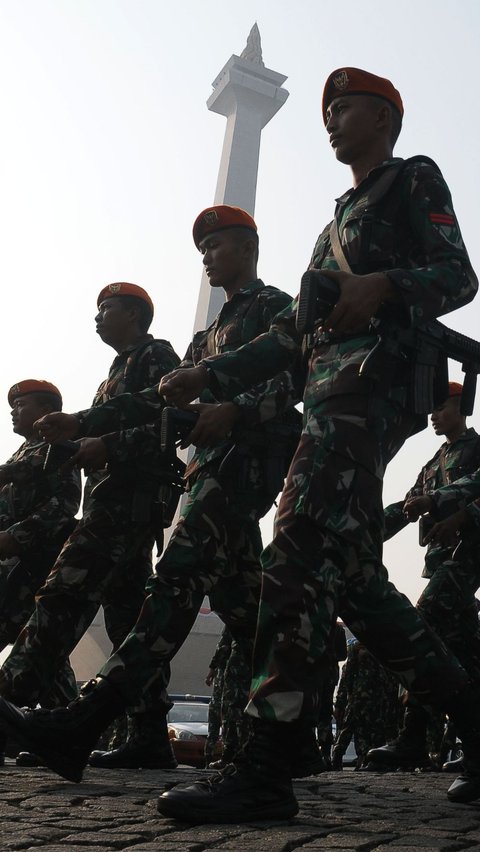 FOTO: Ribuan Personel TNI-Polri Siap Amankan KTT ASEAN di Jakarta