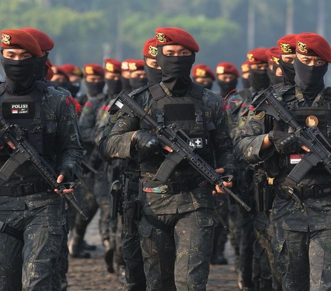 FOTO: Ribuan Personel TNI-Polri Siap Amankan KTT ASEAN di Jakarta