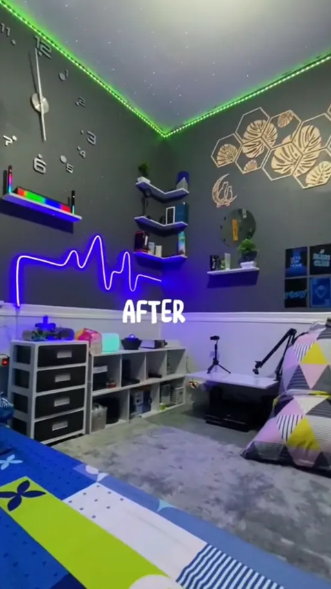 Portrait of a Boy's Room Makeover from Squalid to Aesthetic, Feels like in an IKEA Store