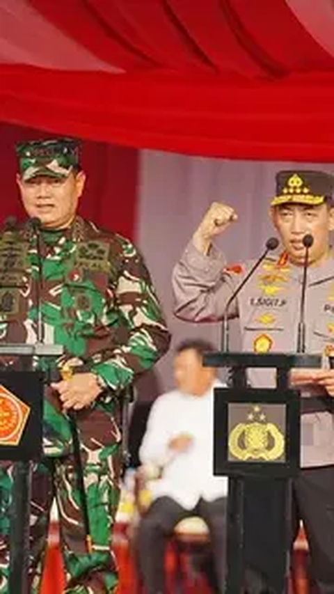 Saat Jenderal Sigit & Panglima TNI Rapatkan Barisan di Monas<br>