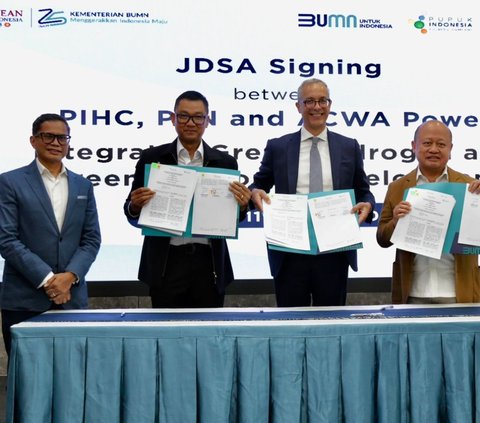 PLN-Pupuk Indonesia Gandeng ACWA Power Bangun Integrated Green Hydrogen dan Green Ammonia