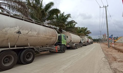 50 Armada Truk Milik MPX Logistiscs Dikirim untuk Proyek IKN di Kalimantan Timur