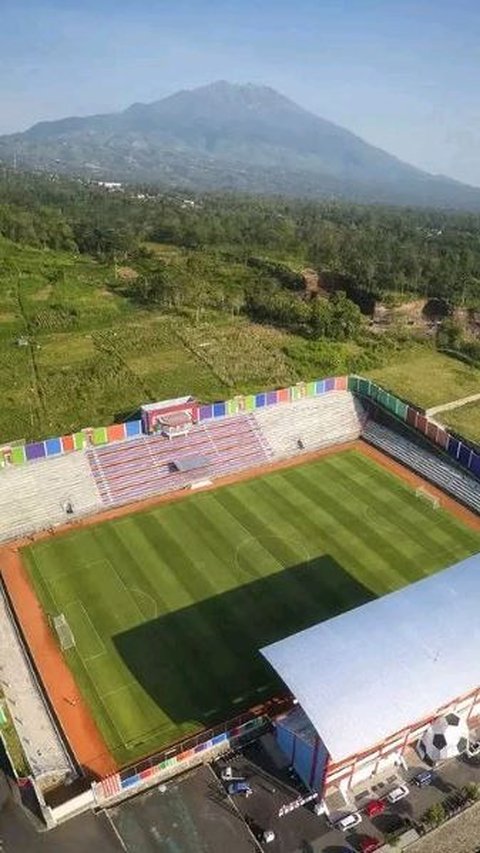 Jelang Liga 2, Intip Uniknya Stadion Kebogiro Stadion Bertaraf Internasional di Lereng Gunung Merapi