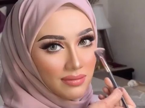 Manglingi dengan Arabian Look, Ini Detail Makeup Nikah Amira Karaman Istri Baru Reza Zakarya DA