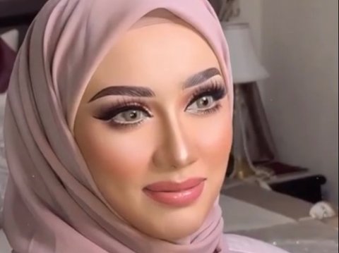 Manglingi dengan Arabian Look, Ini Detail Makeup Nikah Amira Karaman Istri Baru Reza Zakarya DA