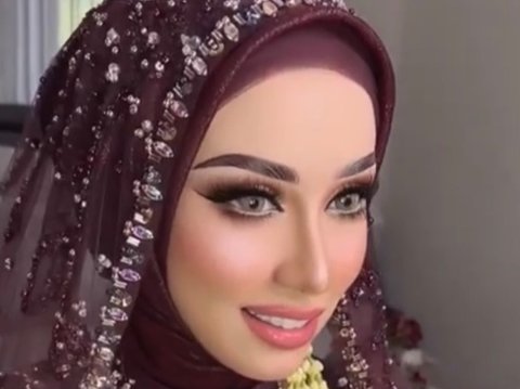 Manglingi dengan Arabian Look, Ini Detail Makeup Nikah Amira Karaman Istri Baru Reza Zakarya DA