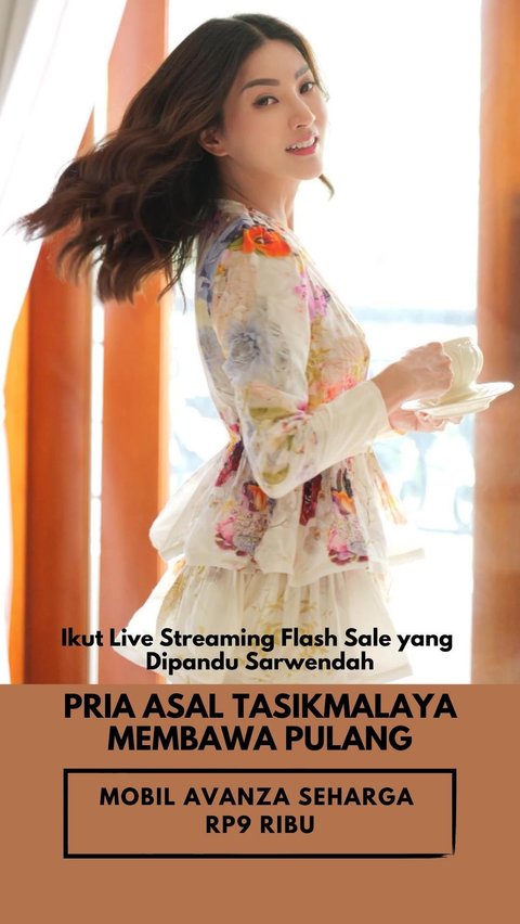 Ikut Live Streaming Flash Sale yang Dipandu Sarwendah, Pria Asal Tasikmalaya Membawa Pulang Mobil Avanza Seharga Rp9 Ribu