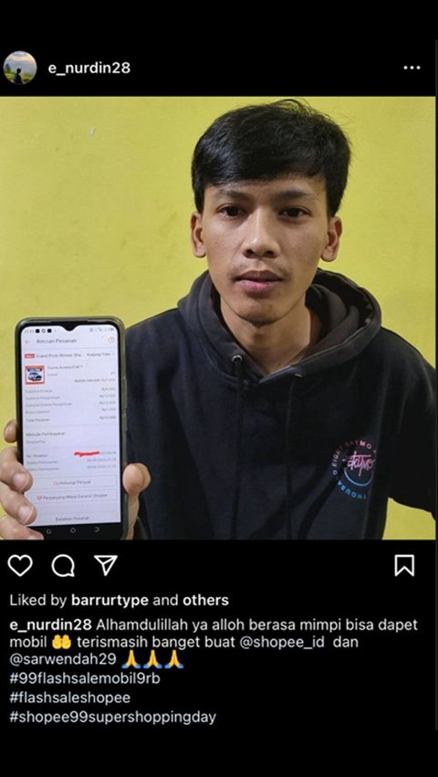 Ikut Live Streaming Flash Sale yang Dipandu Sarwendah, Pria Asal Tasikmalaya Membawa Pulang Mobil Avanza Seharga Rp9 Ribu