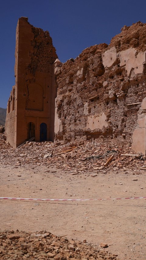 FOTO: Melihat dari Dekat Kondisi Masjid Tinmel  Bersejarah dari Abad ke-12 di Maroko yang Rusak Parah usai Gempa Bumi Magnitudo 6.8