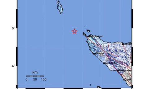 Gempa M 5,2 Guncang Sabang Aceh, Tak Berpotensi Tsunami