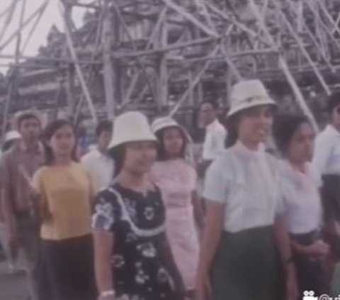 Tampak Memprihatinkan, Begini Suasana Candi Borobudur Tahun 1968