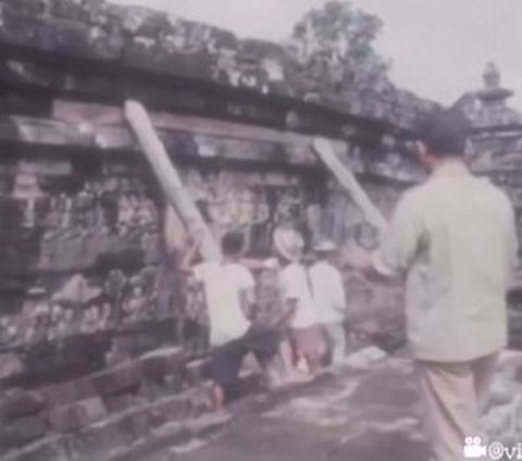 Tampak Memprihatinkan, Begini Suasana Candi Borobudur Tahun 1968