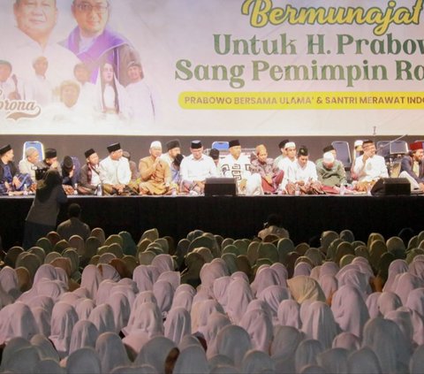 Kiai NU dan Ribuan Santri di Jatim Deklarasi Dukung Prabowo