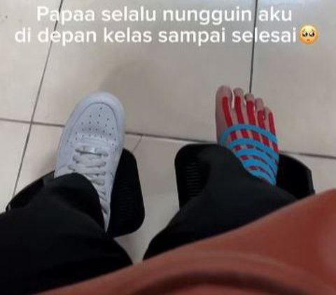 Viral Aksi Ayah Rela Tunggu Anaknya di Depan Kelas hingga Pulang Kuliah, Banjir Pujian Warganet