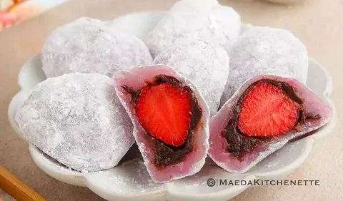 Cara Membuat Choconut Strawberry Mochi<br>