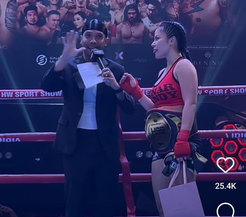 Ditantang Dinar Candy Tanding Ulang di Atas Ring, Begini Reaksi Nikita Mirzani