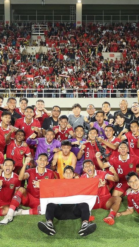 Cetak Sejarah Baru, Intip Momen Selebrasi Para Pemain Indonesia U-23 yang Berhasil Lolos ke Piala Asia U-23 2024