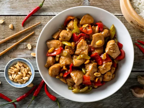 4. Resep Chinese Food Ayam Kungpao<br>