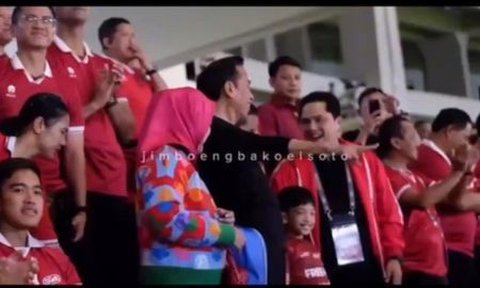 Momen Jan Ethes Jingkrak-Jingkrak Girang saat Timnas Bobol Gawang Turkmenistan, Sampai Dicolek Paspampres