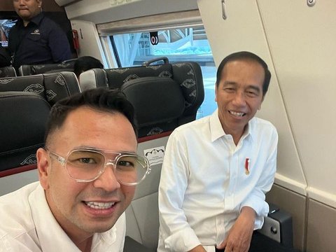 Momen Raffi Ahmad Naik Kereta Cepat Bareng Jokowi, Sambil Salaman Presiden 'Udah Lama Enggak Ketemu'