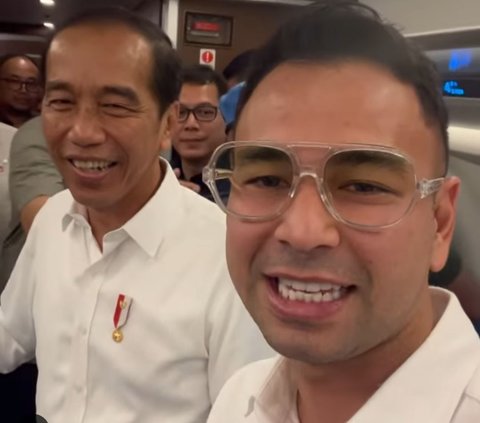 Momen Raffi Ahmad Naik Kereta Cepat Bareng Jokowi, Sambil Salaman Presiden 'Udah Lama Enggak Ketemu'