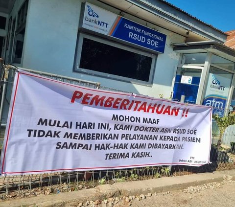 Insentif 6 Bulan Tak Dibayar, Dokter RSUD Soe Mogok Layani Pasien