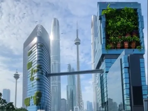 Portrait of Jakarta Now Vs Future, Flying Cars and Building Shapes Like Different Worlds