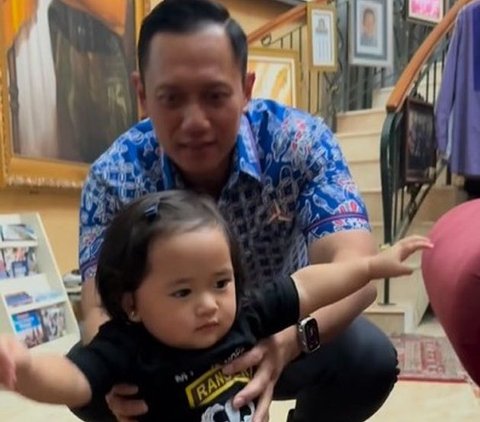Menggemaskan, Intip Deretan Potret Alisha Putri Bungsu Aliya Rajasa yang Nempel Kayak Perangko ke Agus Yudhoyono