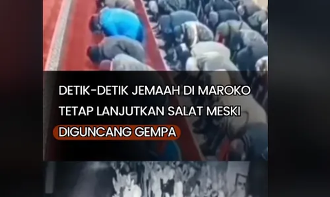 Video Jemaah Tetap Salat saat Gempa Bumi Bukan Terjadi di Maroko, Ini Fakta Sebenarnya