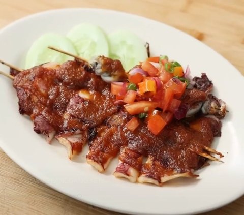 Delicious Grilled Jimbaran Squid, Recipe from Chef Devina Hermawan