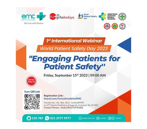 EMC Healthcare Gelar Webinar Internasional Dalam Rangka World Patient Safety Day 2023