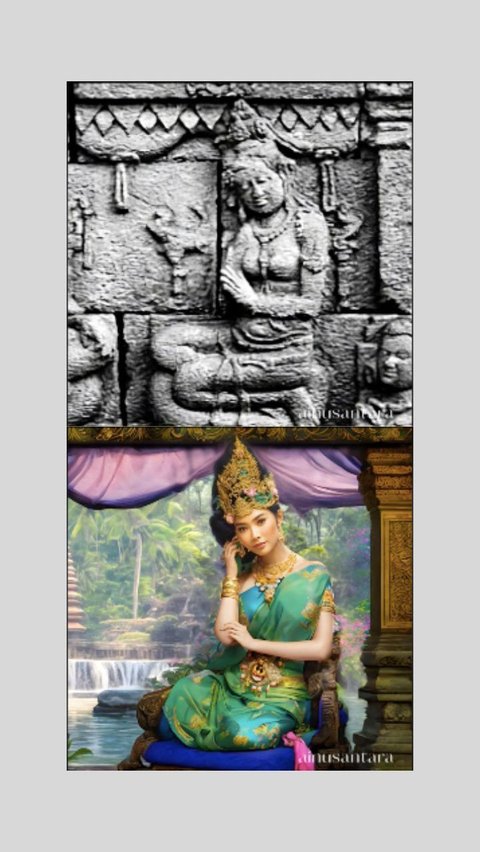 Relief Candi Borobudur Digambarkan AI: Rajanya Ganteng, Ratunya Cantik Banget