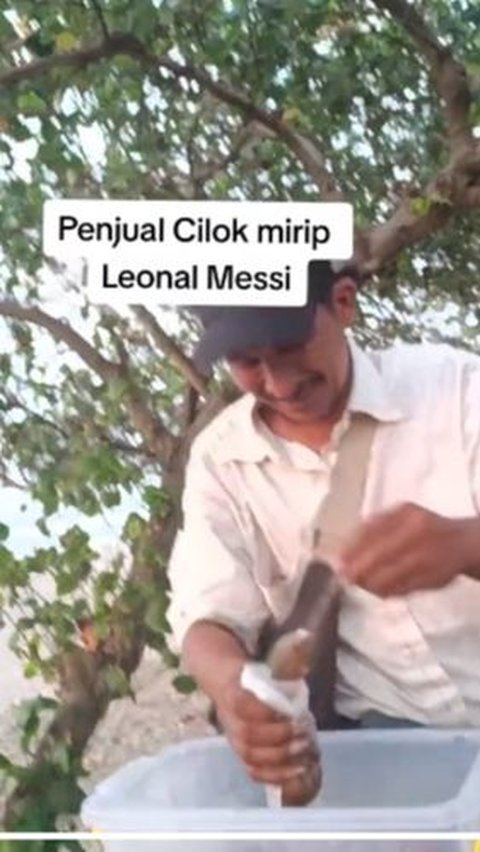 Viral Penjual Cilok 'Lionel Messi', Sosoknya Ramai Disorot: Asli Mirip Banget