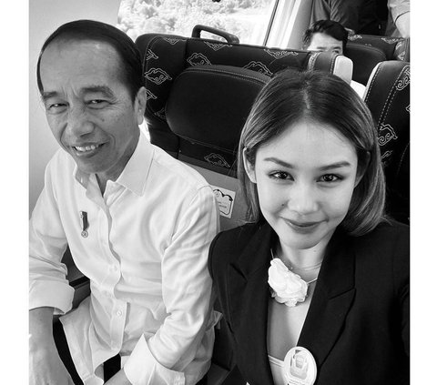 Potret Cantik Vanesha Prescilla Naik Kereta Cepat Bareng Presiden Jokowi, Netizen 'Milea Sudah Dewasa'