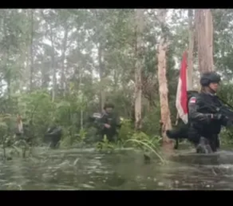 Seperti video yang diunggah akun Instagram @infokomando, terlihat prajurit TNI dengan senjata senpi laras panjangnya menyusuri sungai dan rawa.  Namun dalam video tidak disebutkan mereka menjaga perbatasan wilayah mana.<br>
