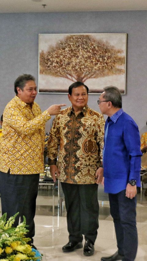 Pertemuan para ketua umum Parpol Koalisi Indonesia Maju tersebut dilakukan di kantor DPP Golkar, Slipi, Jakarta Barat, Kamis (14/9/2023).