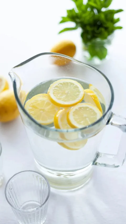 4. Air Lemon: Penyegar Alami yang Menghilangkan Bau Badan