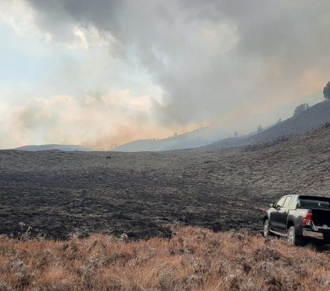 Sudah 9 Hari, Kebakaran Gunung Bromo Akibat Flare Prewedding Belum Padam